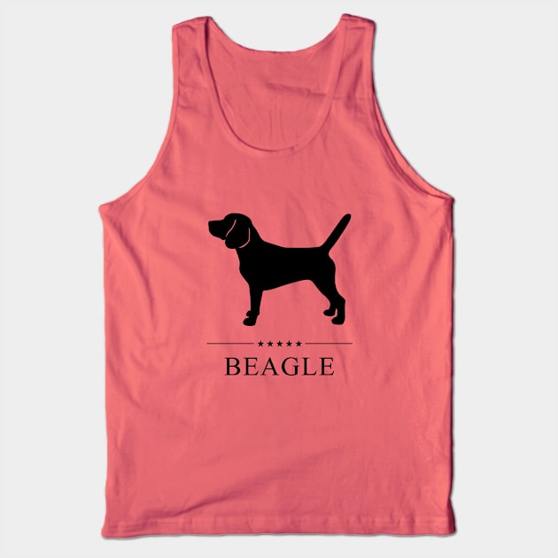 Beagle Black Silhouette Tank Top by millersye